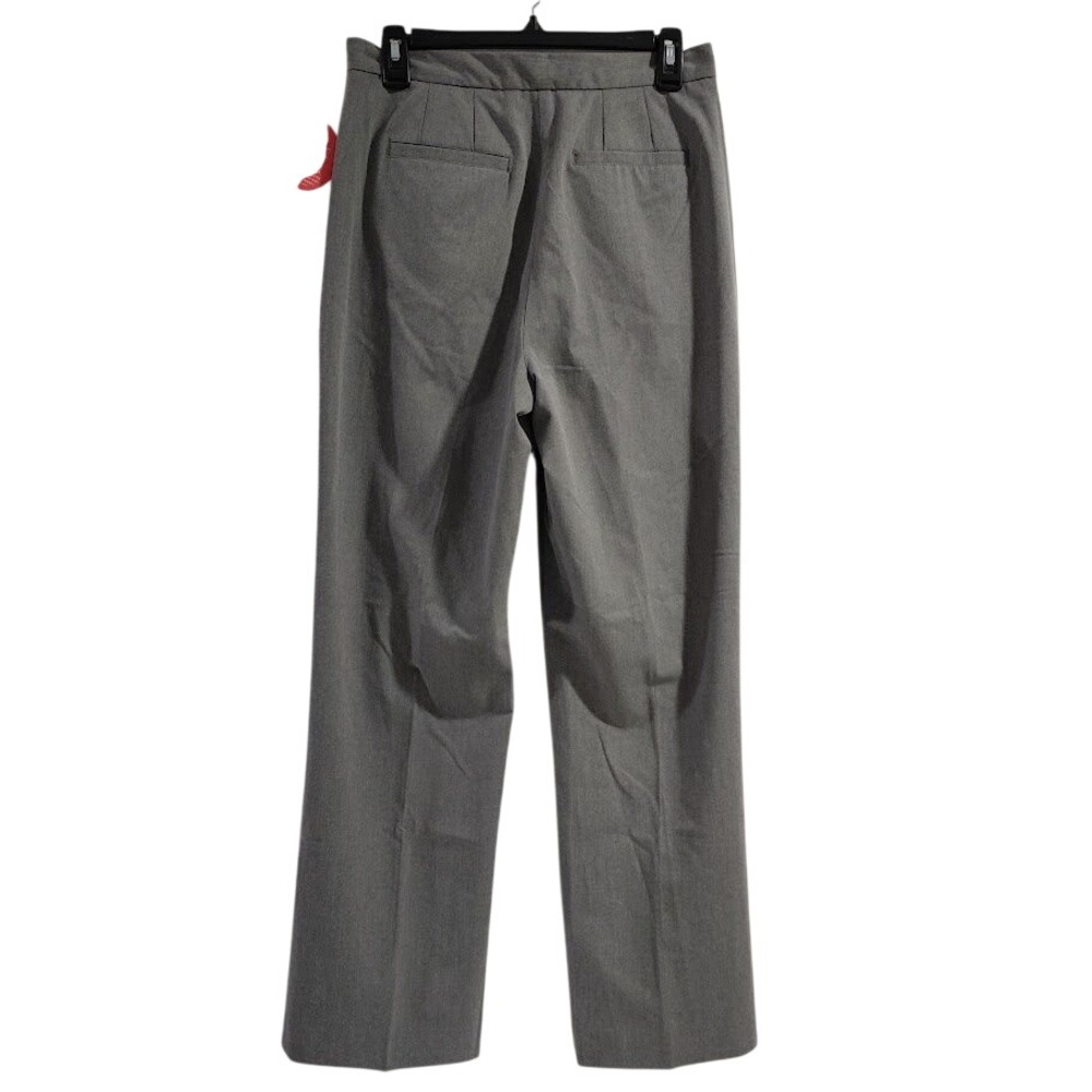 Liz Claiborne Kylie Gray Pleated High Rise Straight Leg Dress Pants Womens 6 NEW - Picture 2 of 14